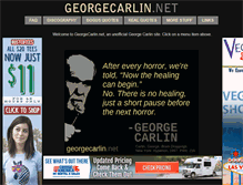 Tablet Screenshot of georgecarlin.net